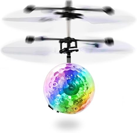 Flying Ball Drone with LED Lights for Kids, Infrared Induction, Gyroscope Control