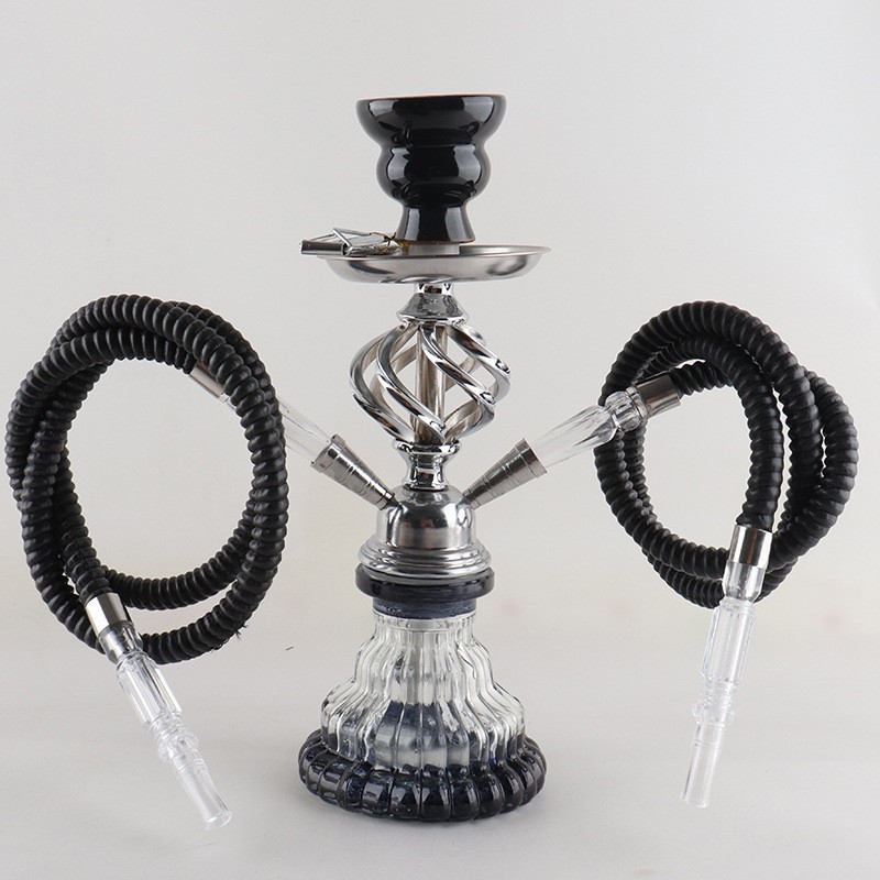 Double Pipe Hookah Glass Pot Set