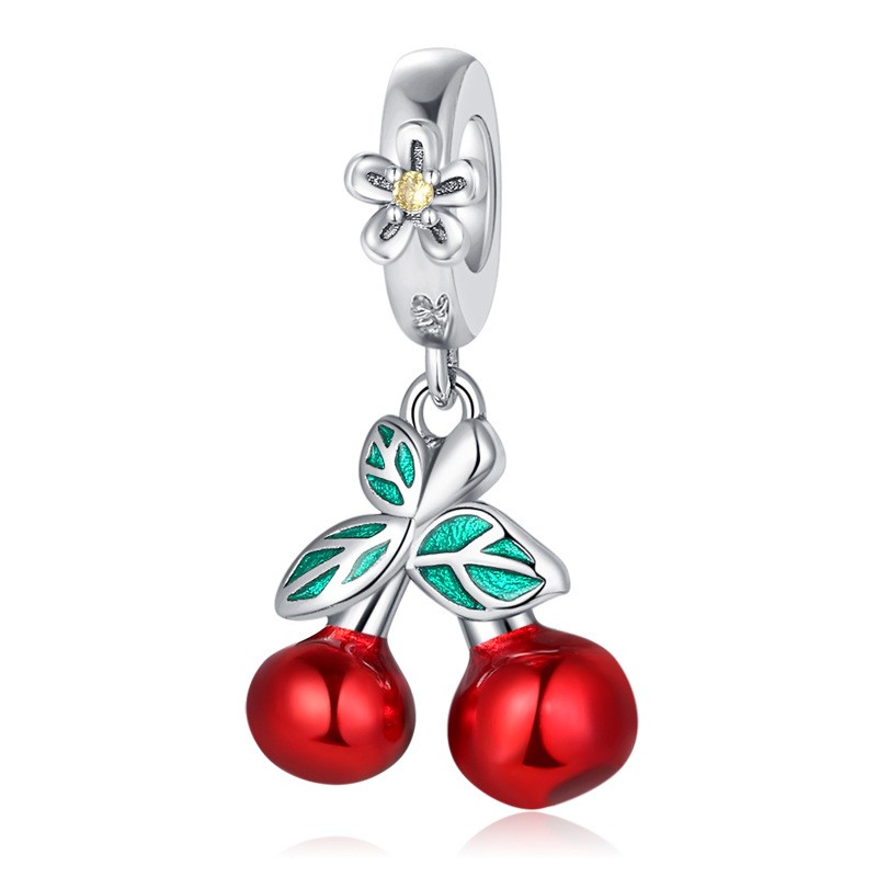 Sweet Cherry Charm 925 sterling silver