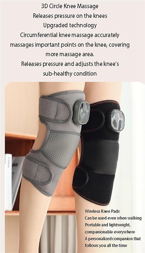 Thigh Massager，knee，Heated Knee Massager, Knee Shoulder Elbow 3 In 1 Heated Vibrating Massager, Portable Wireless Heat Massager, Relieve Joint Pain And Stress